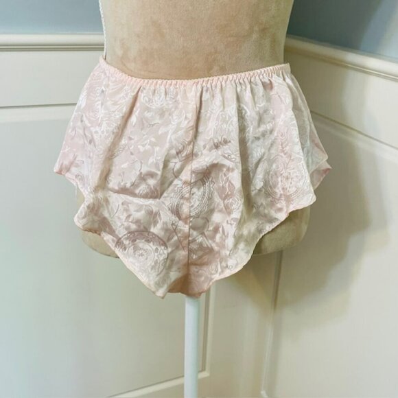 Victoria's Secret Gold Label Vintage Satin Jacquard Lace Pajama Set Med - Picture 8 of 11